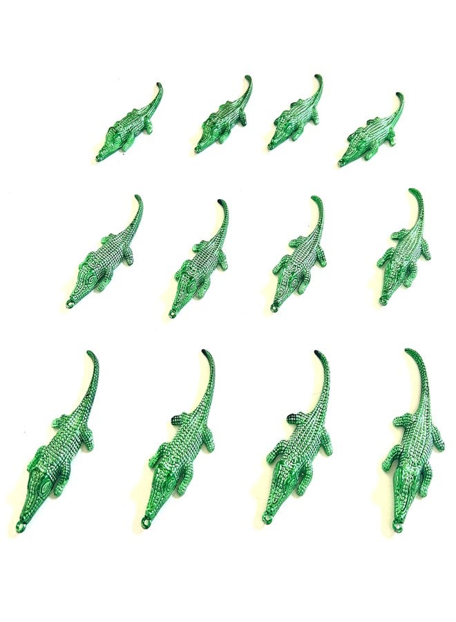 GZYSSL 24 Pcs Mini Plastic Alligator Boil Party Supplies Green Alligator Seafood Boil Party Decorations - Image 2